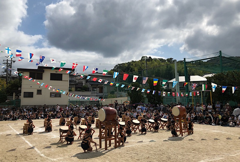 保育園の運動会でした